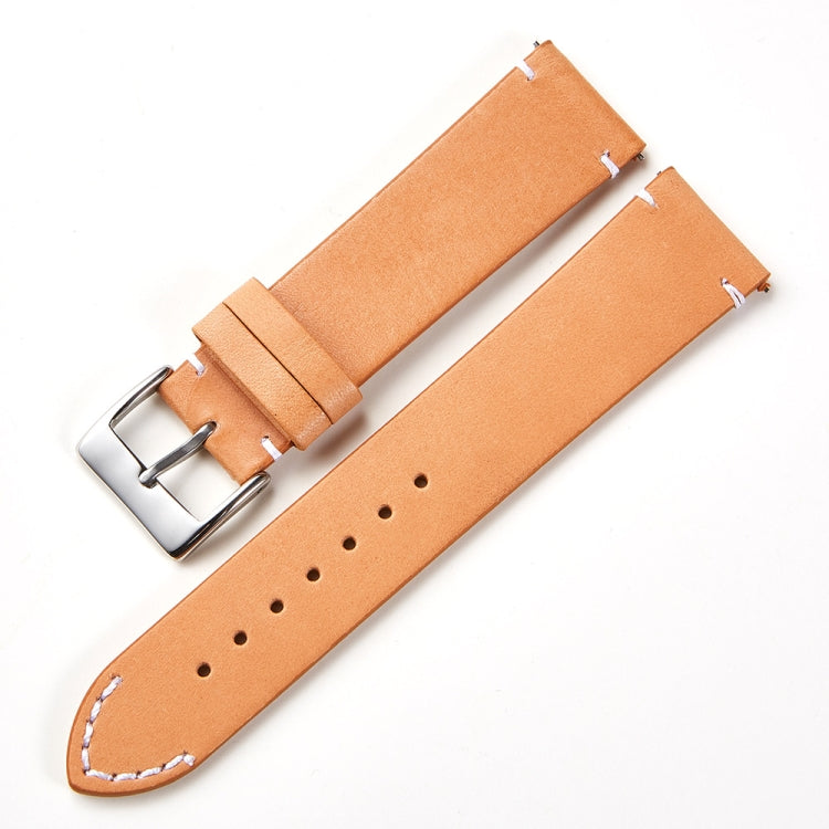 First Layer Retro Cowhide Frosted Leather Quick Release Universal Watch Band, Size： 18mm(Deep Brown) - 18mm Bands by PMC Jewellery | Online Shopping South Africa | PMC Jewellery | Buy Now Pay Later Mobicred