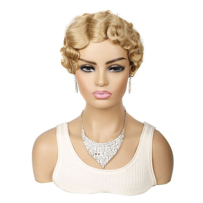 Ladies Short Hair Wig Retro Water Wave Curly Wig(27 #) - Wigs by PMC Jewellery | Online Shopping South Africa | PMC Jewellery