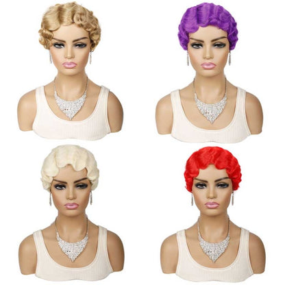 Ladies Short Hair Wig Retro Water Wave Curly Wig(27 #) - Wigs by PMC Jewellery | Online Shopping South Africa | PMC Jewellery