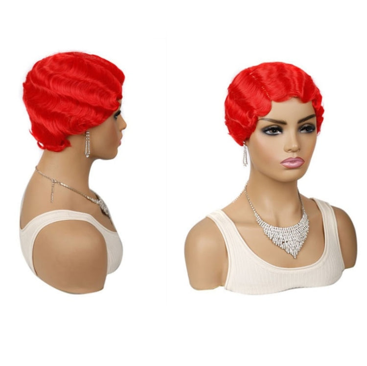 Ladies Short Hair Wig Retro Water Wave Curly Wig(613 #) - Wigs by PMC Jewellery | Online Shopping South Africa | PMC Jewellery