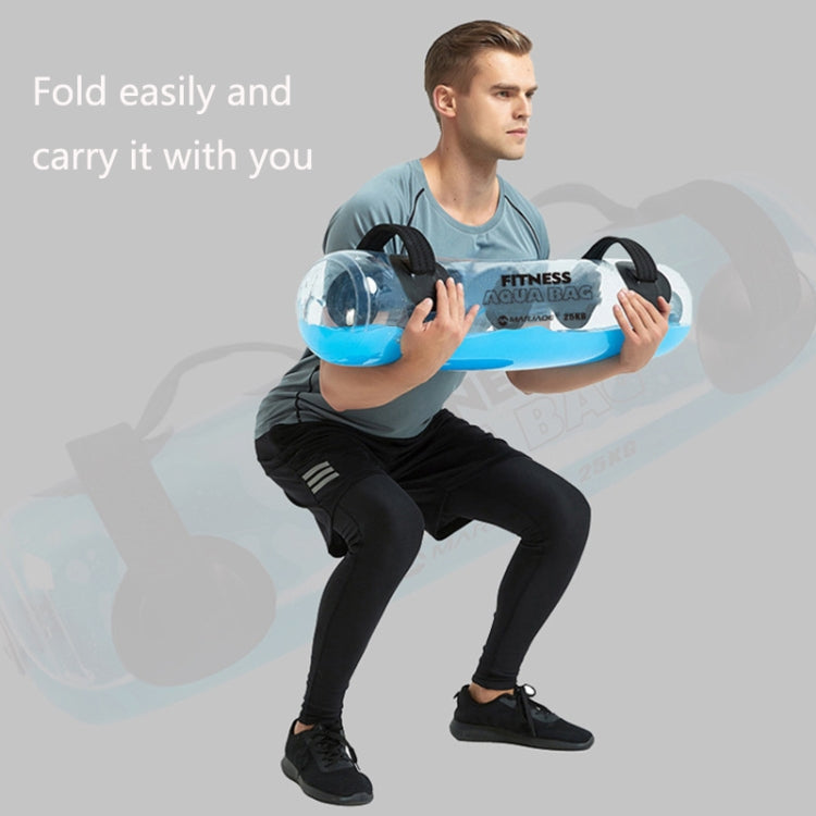 Portable Foldable Water-Filled Inflatable Weight Bag Weightlifting Balance Strength Training Fitness Weight Bag, Colour: 25kg (Transparent) - Fitness Equipments by PMC Jewellery | Online Shopping South Africa | PMC Jewellery