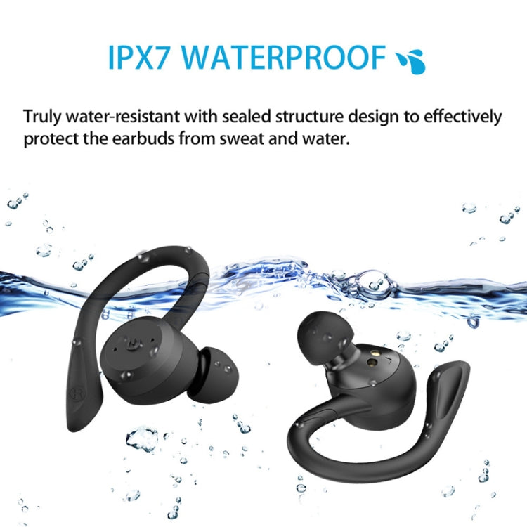 BE1032 Ear-mounted Waterproof Sports TWS Wireless Bluetooth Earphone(Rose Red) - TWS Earphone by PMC Jewellery | Online Shopping South Africa | PMC Jewellery