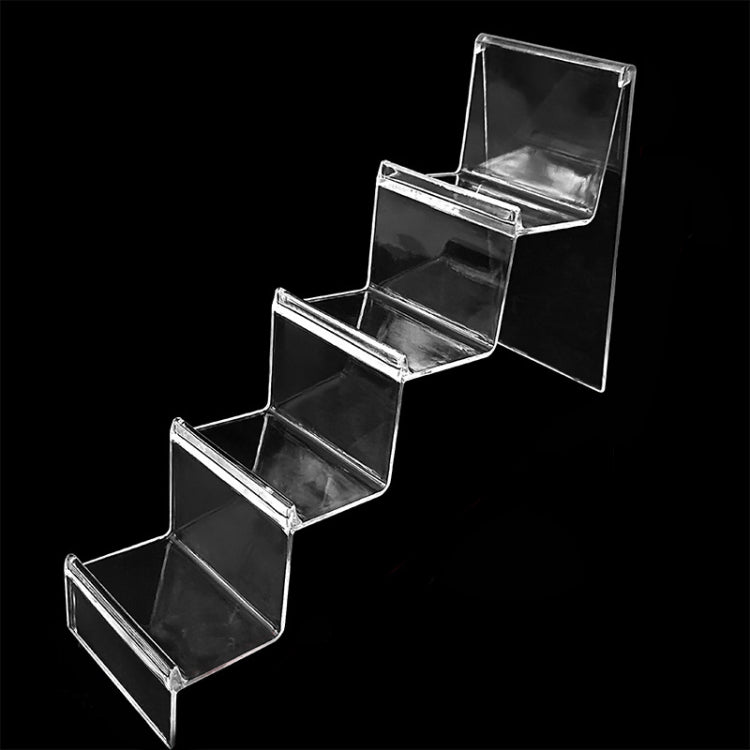 10 PCS Thickened Transparent Wallet Holder Plastic Phone Mask Display Stand Counter Display Stand,Specification: No. 3 4 Layer - Desktop Holder by PMC Jewellery | Online Shopping South Africa | PMC Jewellery