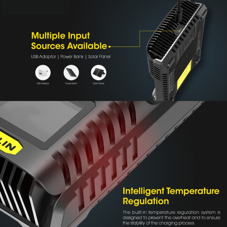 NITECORE Smart LCD Display Automatically Activates Repair USB 4-Slot Charger(UM4) - free shipping - PMC TechLife - Order now!