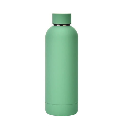 Stainless Steel Outdoor Matte Water Bottle Portable Sports Water Cup Rubber Paint Insulation Cup(Gray Green) - Vacuum Thermoses & Cups by PMC Jewellery | Online Shopping South Africa | PMC Jewellery