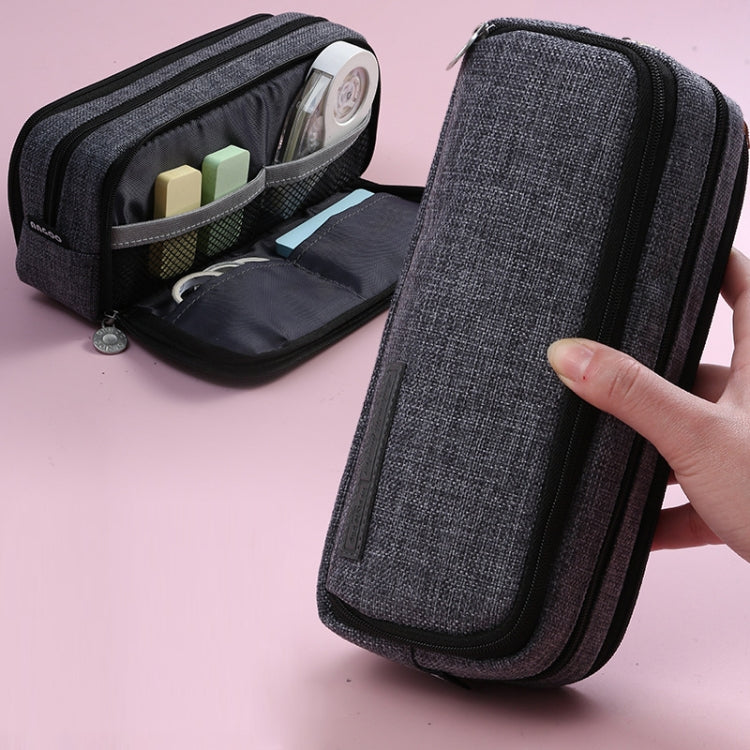 Angoo Double-Open Multi-Layer Stationery Pencil Case Multifunctional Cosmetic Bag(Ink Painting) - Pen Holder by Angpoo | Online Shopping South Africa | PMC TechLife | Buy Now Pay Later Mobicred