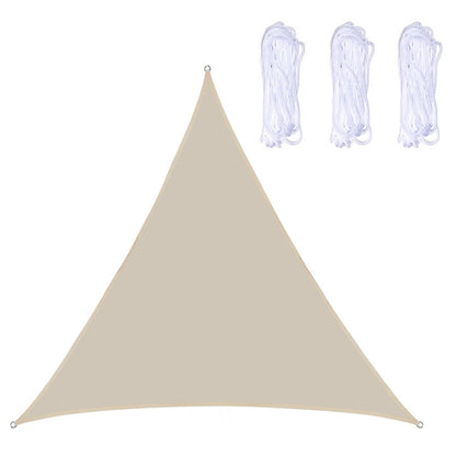 Triangle Outdoor Garden Sunshade Sail Waterproof Anti-UV Canopy, Size: 2m x 2m x 2m(Beige) - Tents & Accessories by PMC Jewellery | Online Shopping South Africa | PMC Jewellery