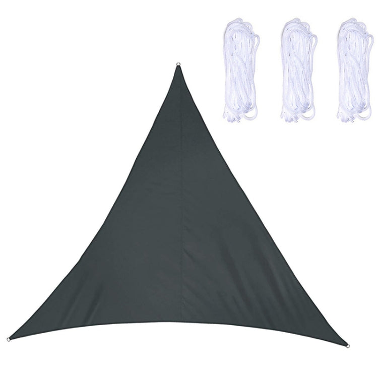 Triangle Outdoor Garden Sunshade Sail Waterproof Anti-UV Canopy, Size: 5m x 5m x 5m(Black) - Tents & Accessories by PMC Jewellery | Online Shopping South Africa | PMC Jewellery