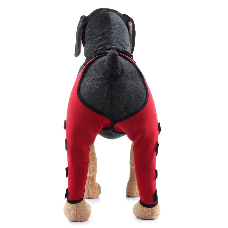 Pet Dog Leg Knee Guard Surgery Injury Protective Cover, Size: S(Red) - Pet Care by PMC TechLife | Online Shopping South Africa | PMC TechLife
