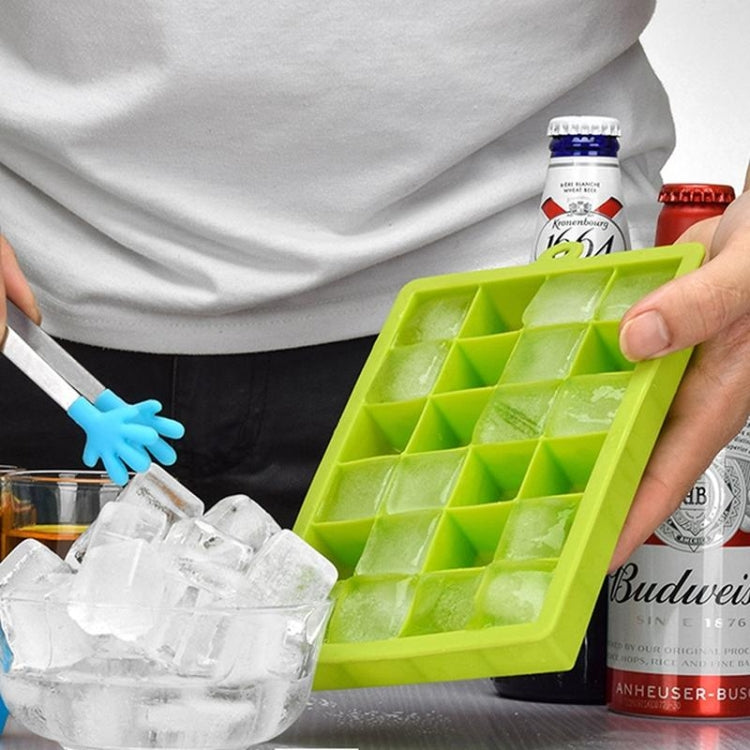 24 Grids Silicone Ice Cube Tray Molds Square Shape Ice Cube Maker Fruit Popsicle Ice Cream Mold(Rose red) - Food Molds by PMC TechLife | Online Shopping South Africa | PMC TechLife