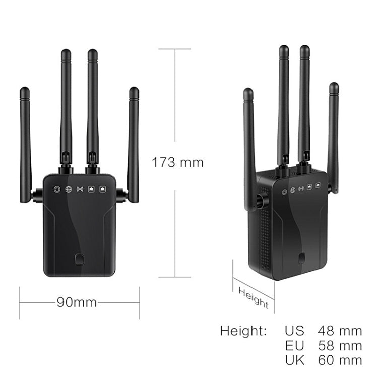 M-95B 300M Repeater WiFi Booster Wireless Signal Expansion Amplifier(White - EU Plug) - Broadband Amplifiers by PMC Jewellery | Online Shopping South Africa | PMC Jewellery