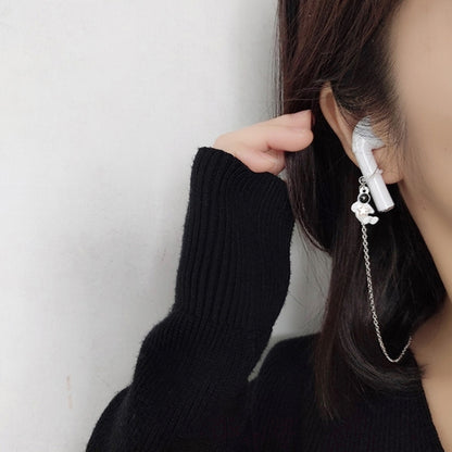 2 Pairs Wireless Bluetooth Headset Anti-Lost Astronaut Anti-Lost Chain For AirPods(Alloy) - Anti-lost & Holder by PMC Jewellery | Online Shopping South Africa | PMC Jewellery