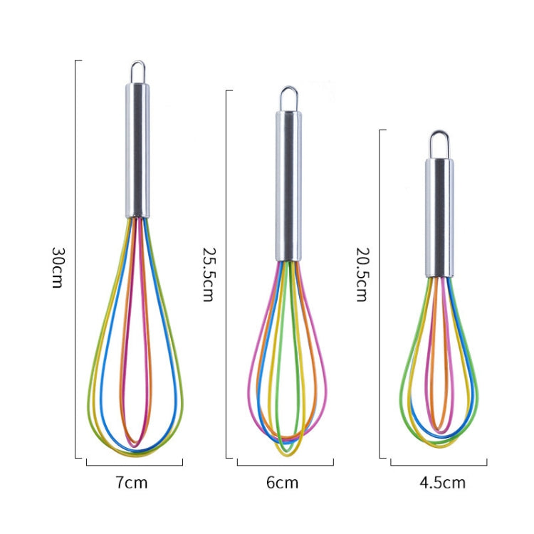 10 PCS Silicone Egg Beater Home Egg Mixer Kitchen Gadgets Cream Baking Tools, Colour: 10 inch Purple - free shipping - PMC TechLife - Order now!
