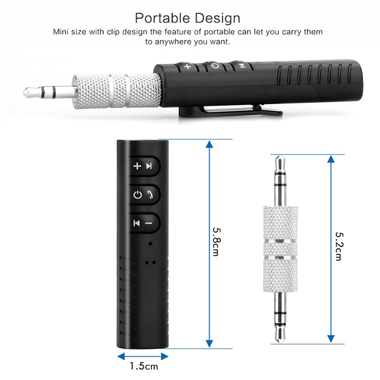 H-139 3.5mm Lavalier Bluetooth Audio Receiver with Metal Adapter(Green) - Audio Receiver Transmitter by PMC TechLife | Online Shopping South Africa | PMC TechLife