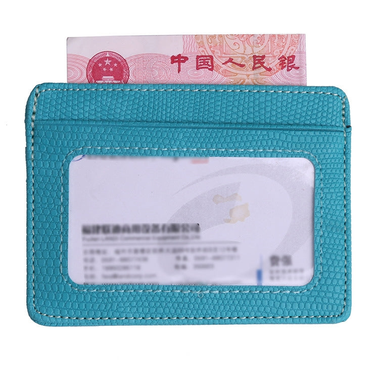 KT1002 RFID Function Lizard Pattern Bank Card Holder PU Business Card Case(Sky Blue) - Antimagnetic RFID Package by PMC TechLife | Online Shopping South Africa | PMC TechLife | Buy Now Pay Later Mobicred