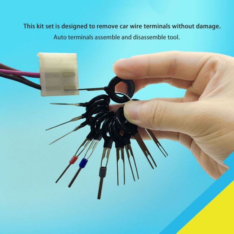 11 PCS Car Extractor Terminal Removal Tool Kit Electrical Wiring Crimp Connector Puller Release Pin Extractor Kit - Hand Tool Sets by PMC TechLife | Online Shopping South Africa | PMC TechLife