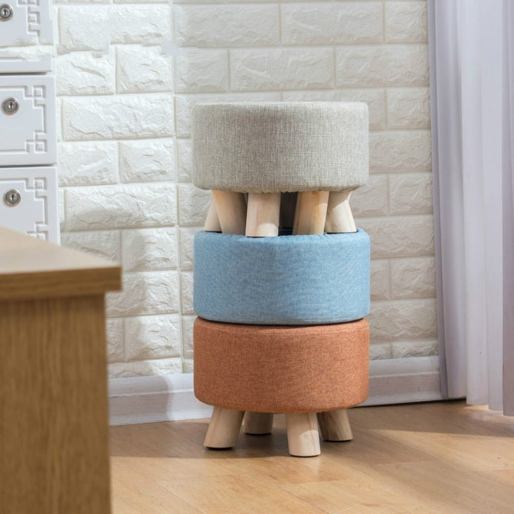 Fashion Creative Small Stool Living Room Home Solid Wood Small Chair(Grey) - Chairs by PMC TechLife | Online Shopping South Africa | PMC TechLife | Buy Now Pay Later Mobicred