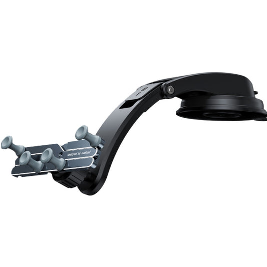 Oatsbasf Car Metal Gravity Mobile Phone Bracket Foldable Adjustment Stable Suction Cup Type Automoller General Bracket(Grey) - Car Holders by Oatsbasf | Online Shopping South Africa | PMC Jewellery