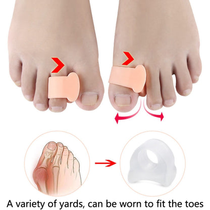 10 Pairs Great Toe Orthosis Separator Soft and Comfortable Toe Care Cover, Size: S(Brighten Skin Color) - Corrector by PMC Jewellery | Online Shopping South Africa | PMC Jewellery