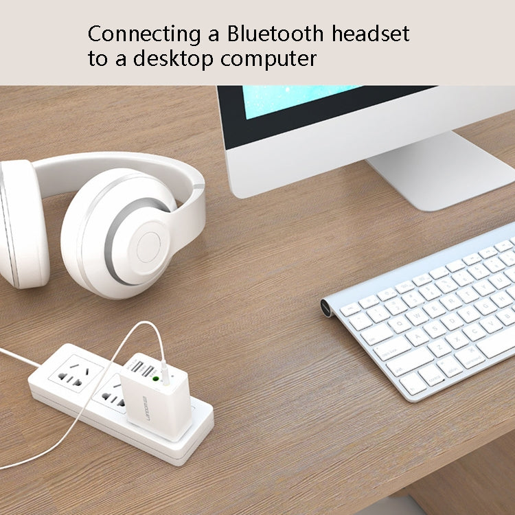 RAEYY D80 Bluetooth Adapter Audio Receiver Support 2.1A Dual USB Fast Charge, US Plug - Audio Receiver Transmitter by PMC TechLife | Online Shopping South Africa | PMC TechLife