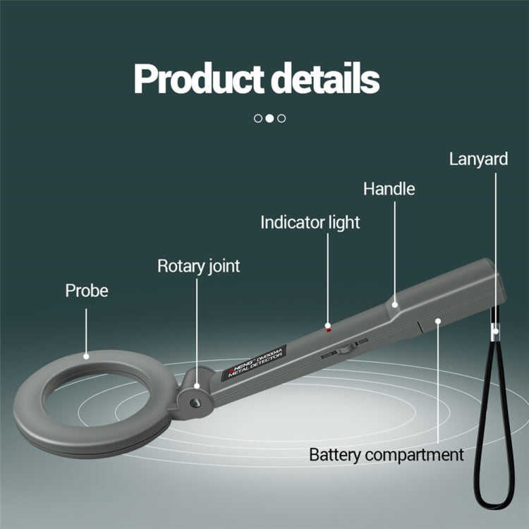 ANENG  DM3004 Handheld Metal Detector High-Precision Sensitivity Station Airport Detection Scanning Detector Without  Battery - Metal Detector by ANENG | Online Shopping South Africa | PMC TechLife | Buy Now Pay Later Mobicred