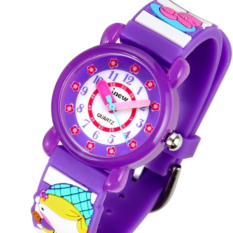 JNEW A335-86224 Children Cartoon 3D Cooking Firl Waterproof Quartz Silicone Watch(Blue) - Cartoon Watches by JNEW | Online Shopping South Africa | PMC Jewellery | Buy Now Pay Later Mobicred