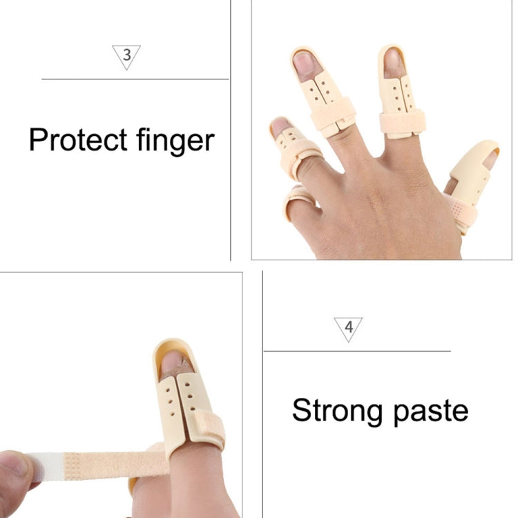 4 PCS Finger Splint Brace Adjustable Finger Support Protector For Fingers Arthritis Joint Finger Injury, Specification: No. 2: 48-52mm(Complexion) - Corrector by PMC Jewellery | Online Shopping South Africa | PMC Jewellery