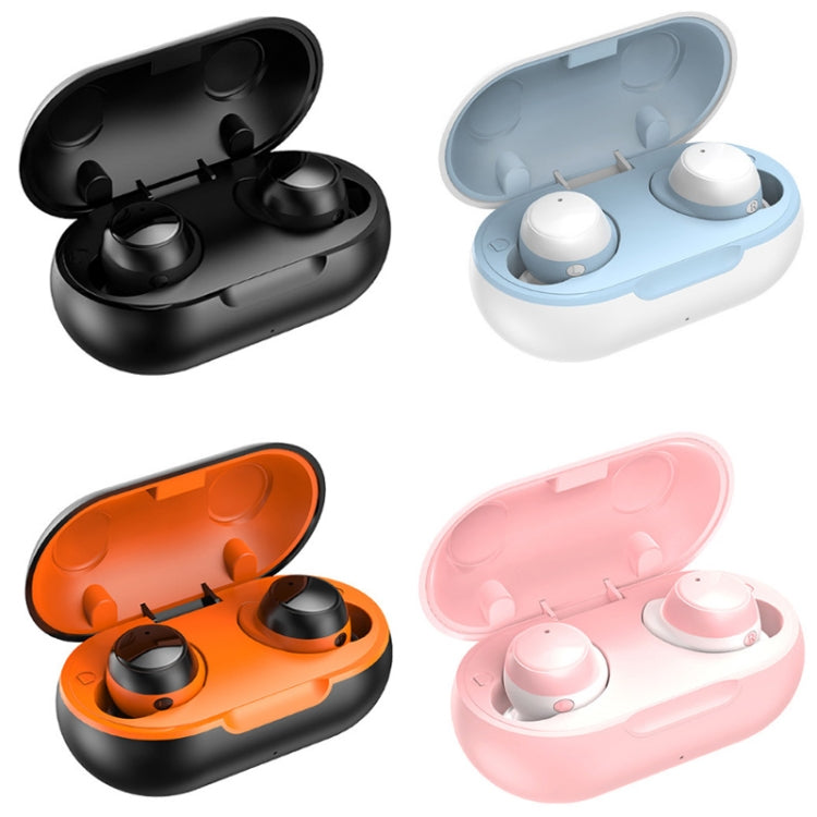 TWS-22 Bluetooth 5.0 In-Ear Sports Waterproof Noise Cancelling Touch Control Mini Headphones(Orange) - TWS Earphone by PMC Jewellery | Online Shopping South Africa | PMC Jewellery