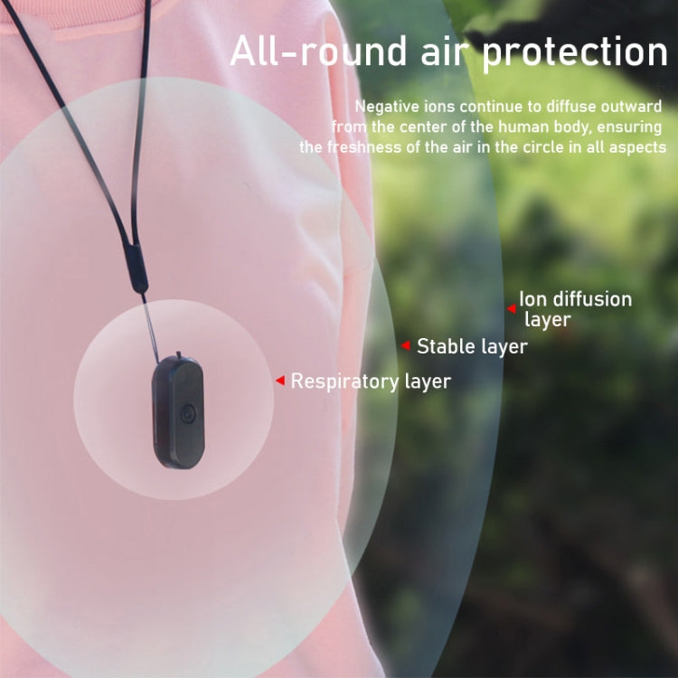 EP206 Hanging Neck Negative Ion Necklace Air Purifier(White) - Air Purifiers & Accessories by PMC TechLife | Online Shopping South Africa | PMC TechLife