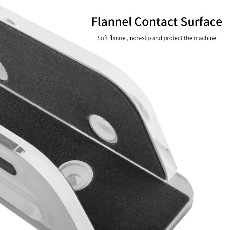 Multi-Function Tablet Bracket Router Desktop Wall Storage Bracket For Mac Mini(Transparent) - Desktop Holder by PMC TechLife | Online Shopping South Africa | PMC TechLife