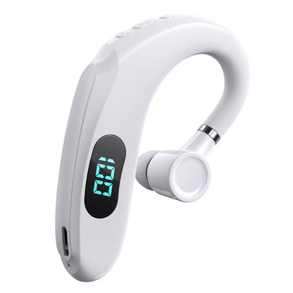 Q20 Bluetooth 5.2 Business Digital Display Sports Earhook Stereo Earphone(White) - Bluetooth Earphone by PMC Jewellery | Online Shopping South Africa | PMC Jewellery