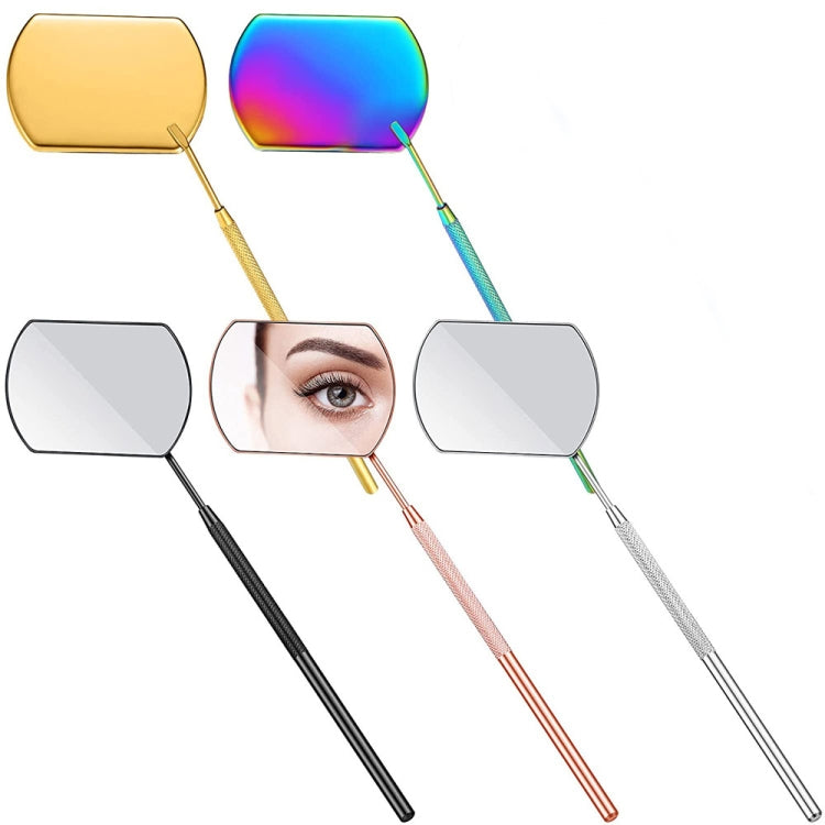 3 PCS Eyelash Extension Handheld Inspection Mirror Rectangular Lens Anti-Warping Root Anti-Fog Mirror Eyelash Mirror, Color Classification: Titanium Black - Mirror by PMC Jewellery | Online Shopping South Africa | PMC Jewellery