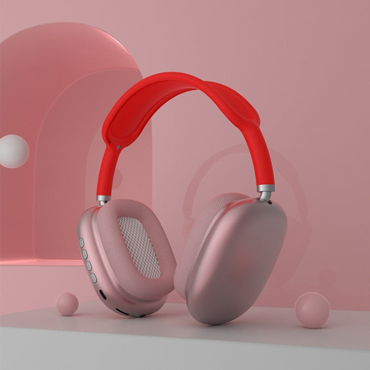 P9 Bluetooth 5.1 Subwoofer Wireless Headset Support AUX / TF Card(Red) - Headset & Headphone by PMC TechLife | Online Shopping South Africa | PMC TechLife