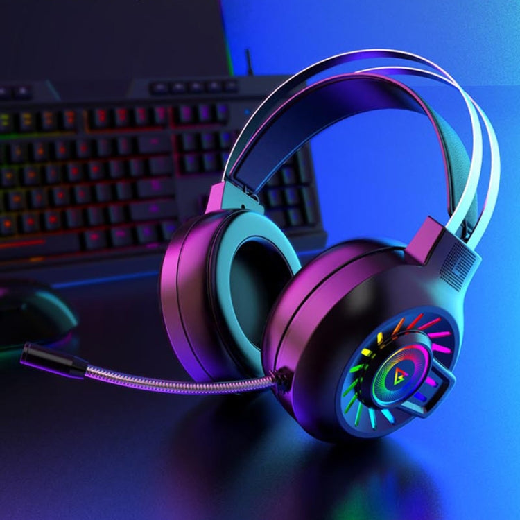 FOREV G97 RGB Luminous Wired Game Headset with Mic, Spec: 7.1 Channel (Black) - Multimedia Headset by PMC Jewellery | Online Shopping South Africa | PMC Jewellery