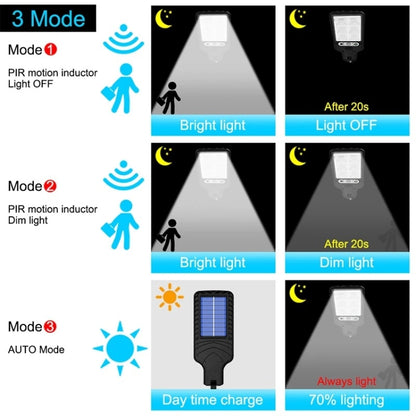 616 Solar Street Light LED Human Body Induction Garden Light, Spec: 72 SMD No Remote Control - LED Street Light by PMC Jewellery | Online Shopping South Africa | PMC Jewellery