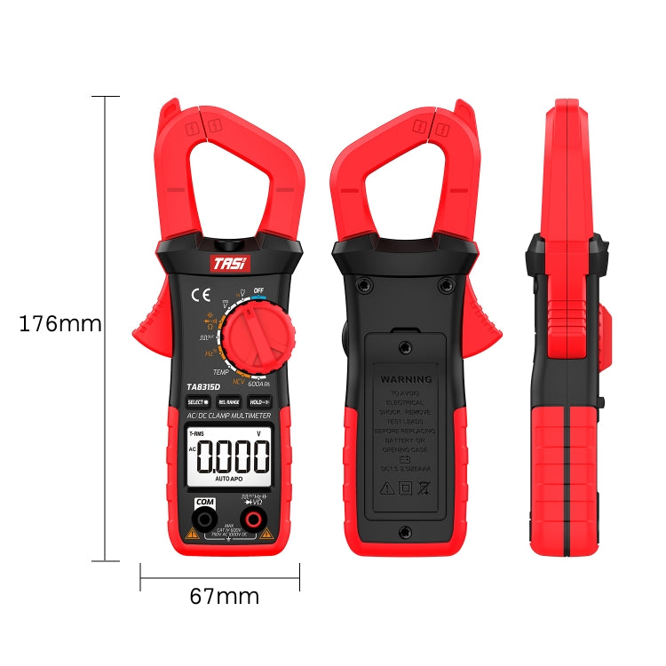 TASI TA8315D Pincers Meter High-Precision Digital Ammeter - free shipping - PMC TechLife - Order now!