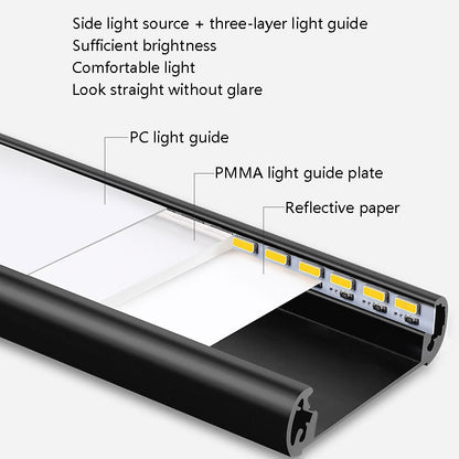 Intelligent Automatic Human Body Induction Wireless LED Lamp 20cm(Black + White Light) - Sensor LED Lights by PMC Jewellery | Online Shopping South Africa | PMC Jewellery