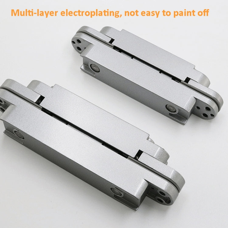 Three-Dimensional Adjustable Cross Hinge Folding Door Concealed Hinge, Specification: No. 5 Sand Silver 120kg - Furniture Accessories by PMC TechLife | Online Shopping South Africa | PMC TechLife