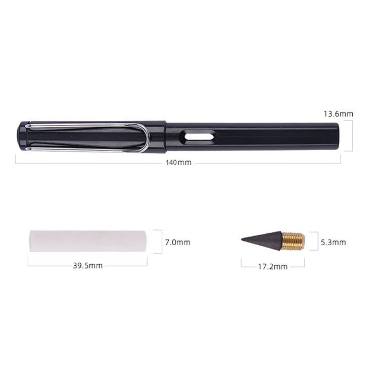 5 PCS No Ink No Need To Sharpen Drawing Sketch Pen Not Easy To Break Erasable HB Writing Pencil(Black) - Pencils by PMC TechLife | Online Shopping South Africa | PMC TechLife