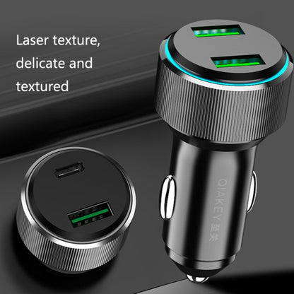 QIAKEY TM330 Dual Port Fast Charge Car Charger - Car Charger by QIAKEY | Online Shopping South Africa | PMC Jewellery