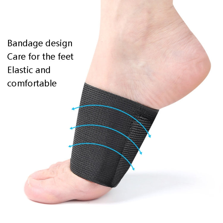 2 Pairs Flat Foot Bow Support Half Pad Elastic Bandage Foot Pad(Black M (39-42 Yard)) - Corrector by PMC Jewellery | Online Shopping South Africa | PMC Jewellery