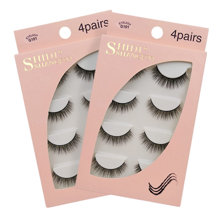 2 Sets SHIDISHANGPIN 3D Mink False Eyelashes Naturally Thick Eyelashes(G101) - Eyes by PMC Jewellery | Online Shopping South Africa | PMC Jewellery