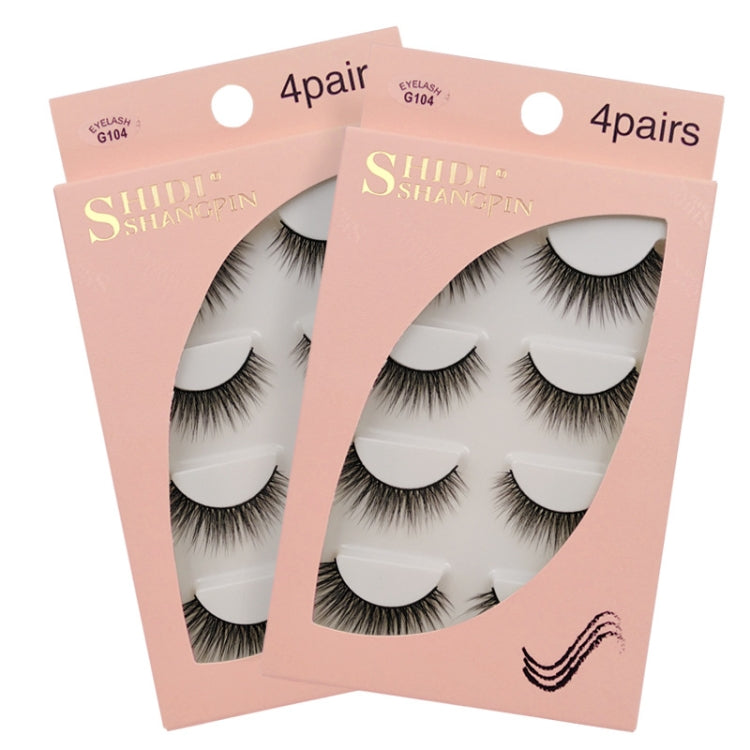 2 Sets SHIDISHANGPIN 3D Mink False Eyelashes Naturally Thick Eyelashes(G104) - Eyes by PMC Jewellery | Online Shopping South Africa | PMC Jewellery