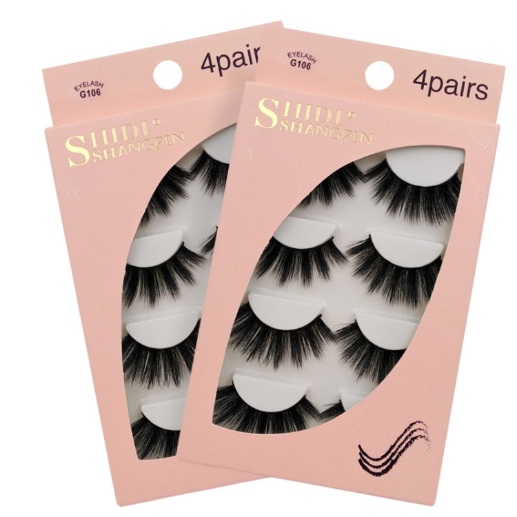 2 Sets SHIDISHANGPIN 3D Mink False Eyelashes Naturally Thick Eyelashes(G106) - Eyes by PMC Jewellery | Online Shopping South Africa | PMC Jewellery