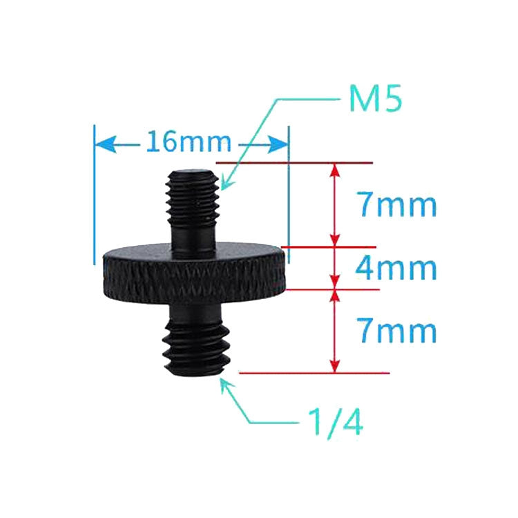 4 PCS Screw Adapter A25 1/4 Male to M5 Male Screw -  by PMC Jewellery | Online Shopping South Africa | PMC Jewellery