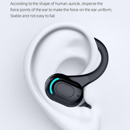 F8 Bluetooth 5.1 Ear-Mounted Stereo Wireless Sports Earphone(Black+Green) - Bluetooth Earphone by PMC Jewellery | Online Shopping South Africa | PMC Jewellery