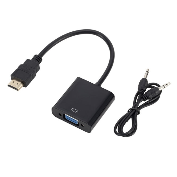 ZHQ008 HD HDMI To VGA Converter with Audio(Black) - Converter by PMC Jewellery | Online Shopping South Africa | PMC Jewellery