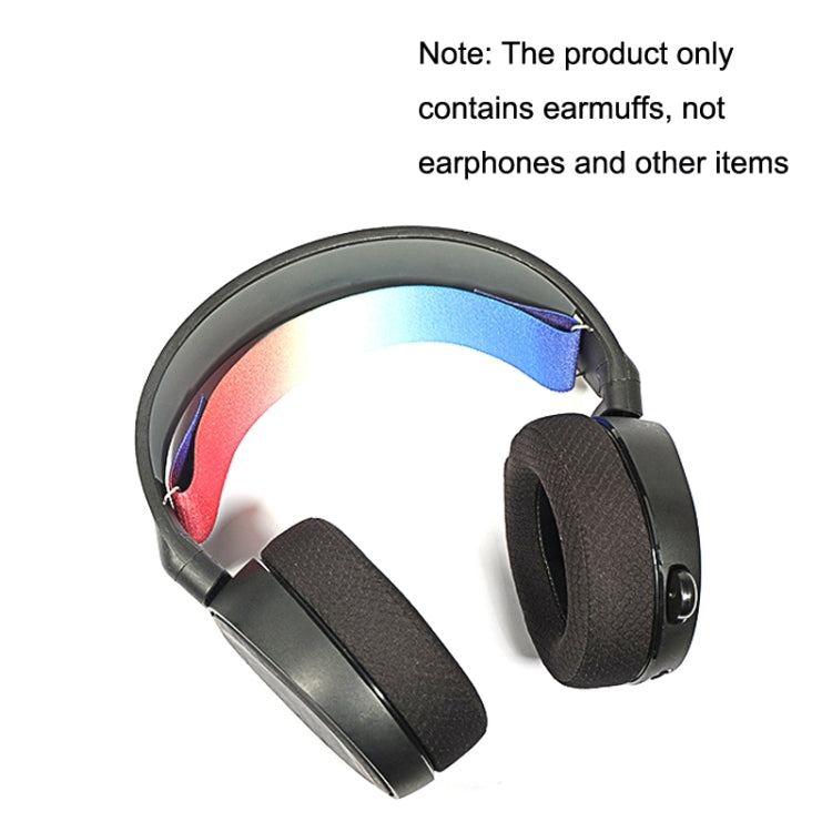 1 Pair Sponge Headset Pad for Steelseries Arctis Pro / Arctis 3 / 5 / 7(Blue Leather) - Earmuff & Pad by PMC TechLife | Online Shopping South Africa | PMC TechLife