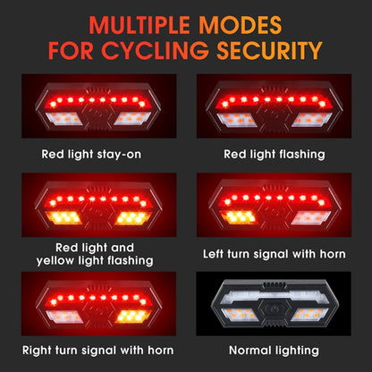 WEST BIKING Bicycle Remote Control Tail Light With Horn Tone(Black) - Taillights by WEST BIKING | Online Shopping South Africa | PMC Jewellery