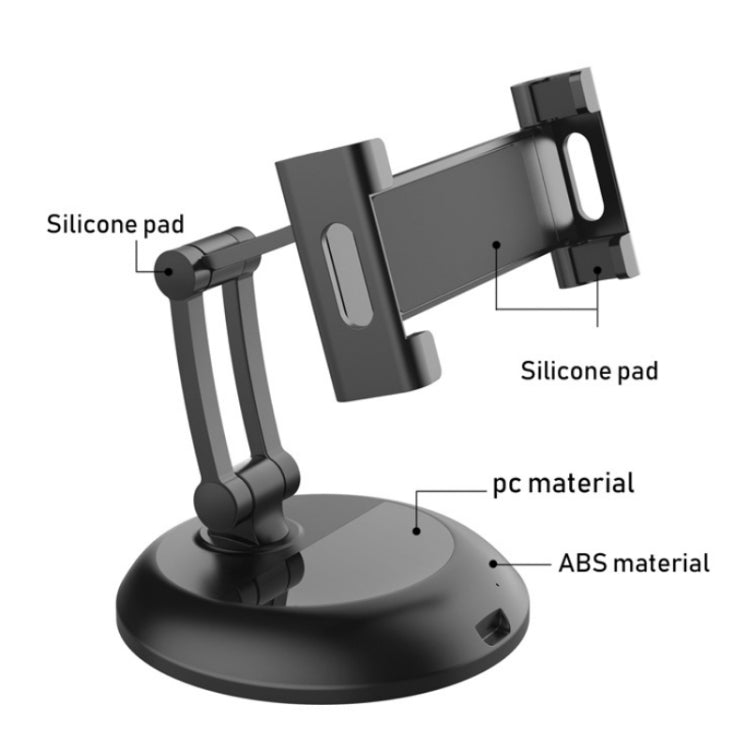 PB-45S Desktop Foldable Stand, For 5-12.9 Inch Mobile Phone/Tablet(Black) - Desktop Holder by PMC Jewellery | Online Shopping South Africa | PMC Jewellery